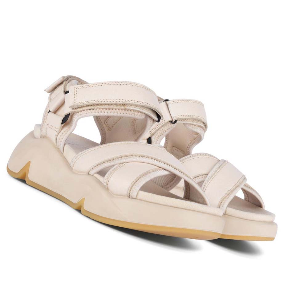 Women's Ecco Chunky Sport Sandals White | Canada 165RVD